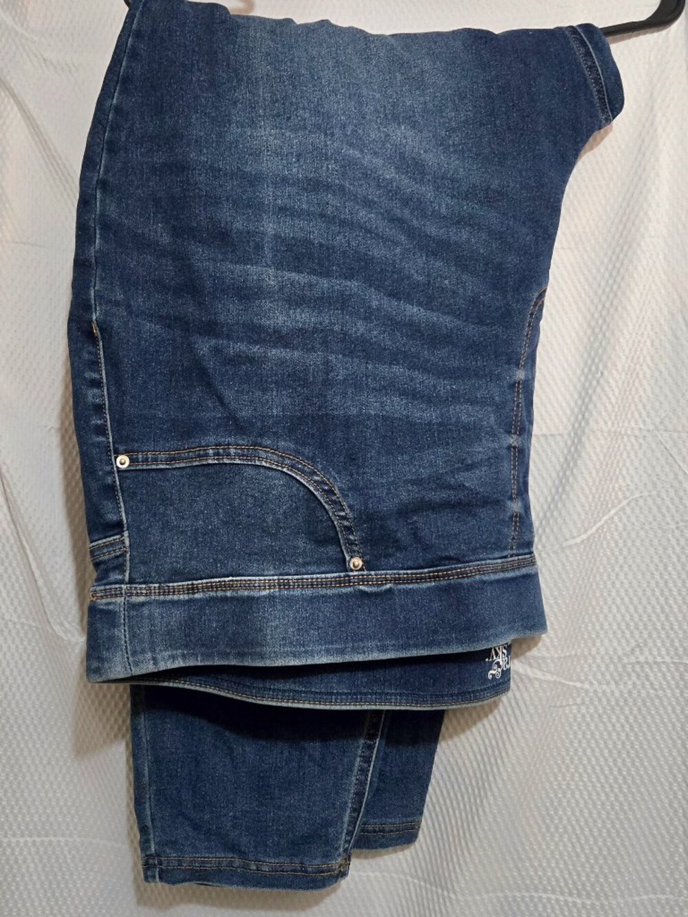 Terra & Sky Women’s 3X 24W-26W High Rise Skinny Jeans Dark Wash NWT Plus Size